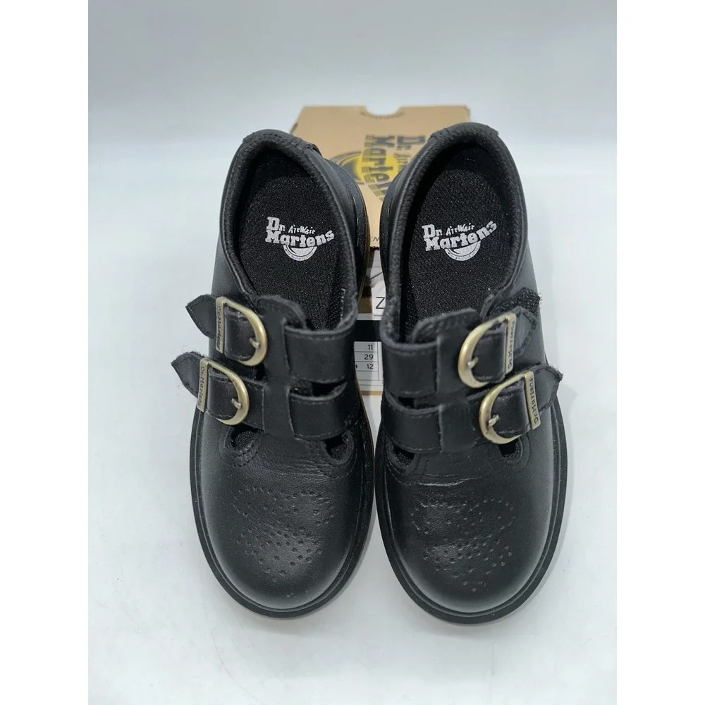 Dr. Martens Doc 8065 J Smooth Leather Mary Jane Girls Youth Size 12